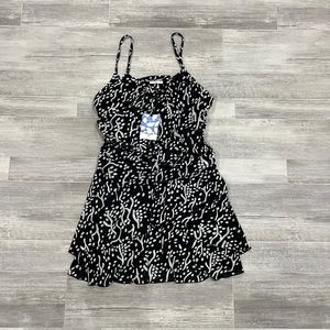 NWT Diane Von Furstenberg x‎ Target Strappy Sea Spots Black Mini Dress Size XXL